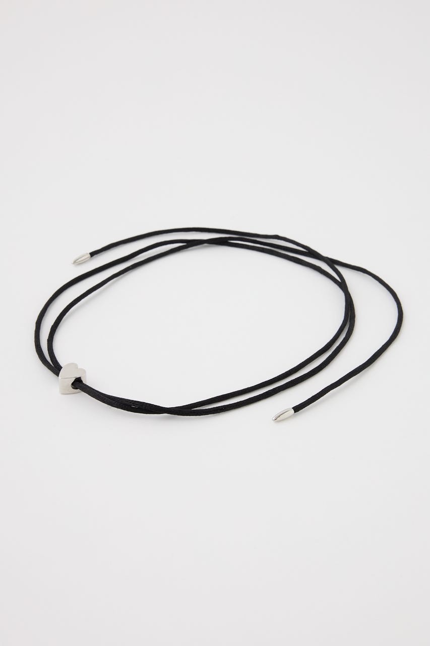 HEART CHARM チョーカー BLK FREE