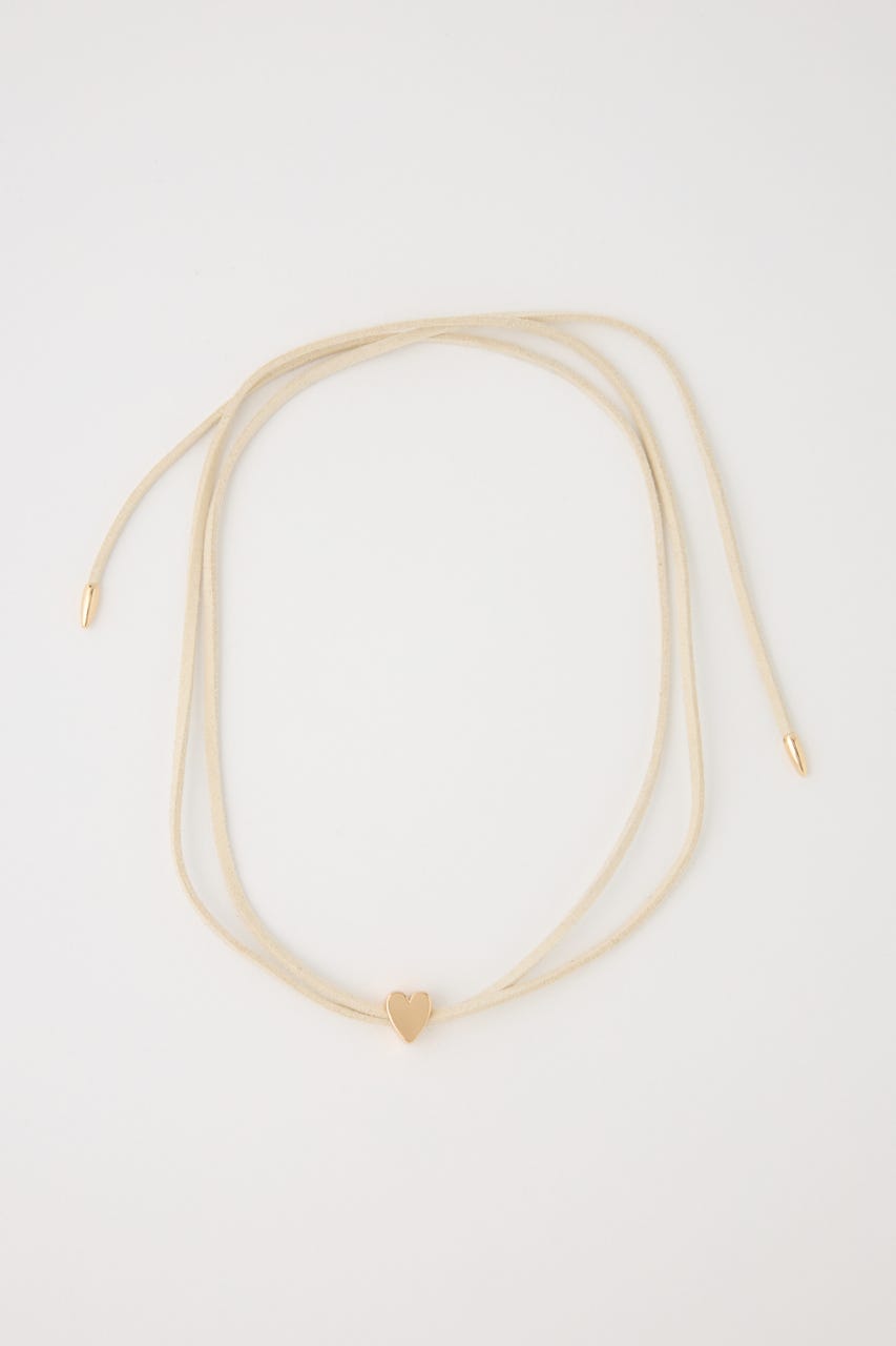 HEART CHARM チョーカー WHT FREE