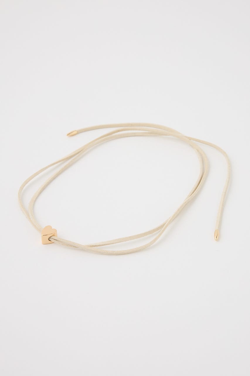 HEART CHARM チョーカー WHT FREE