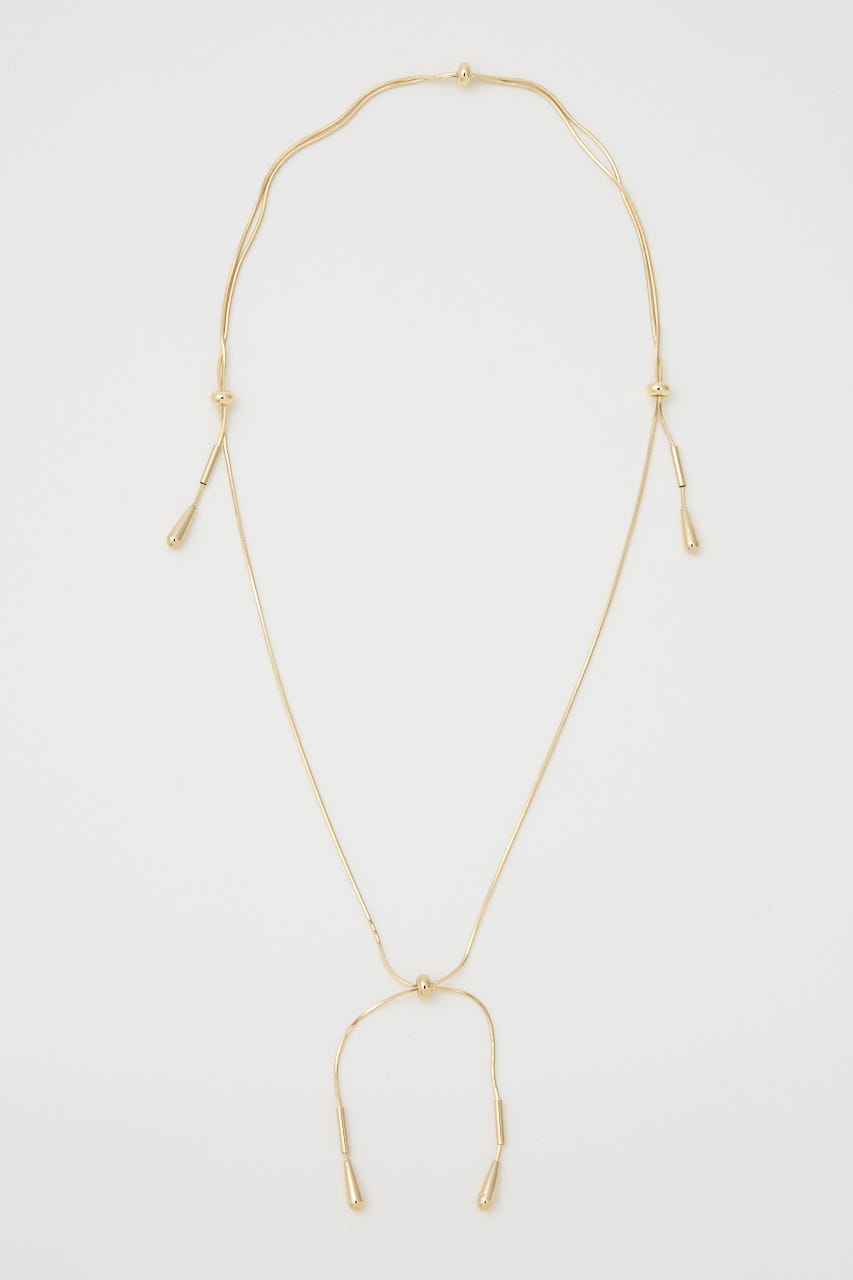 TEAR DROP SNAKE CHAIN ネックレス GLD FREE