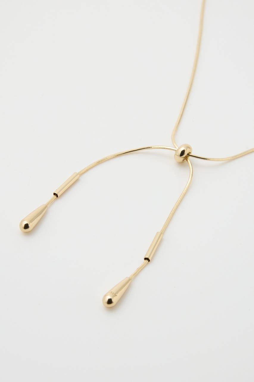 TEAR DROP SNAKE CHAIN ネックレス GLD FREE