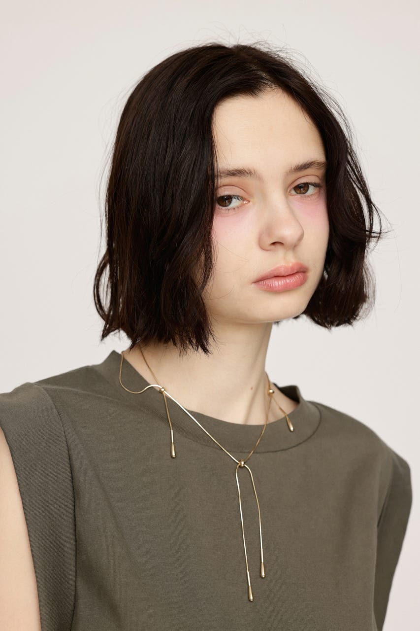 TEAR DROP SNAKE CHAIN ネックレス GLD FREE
