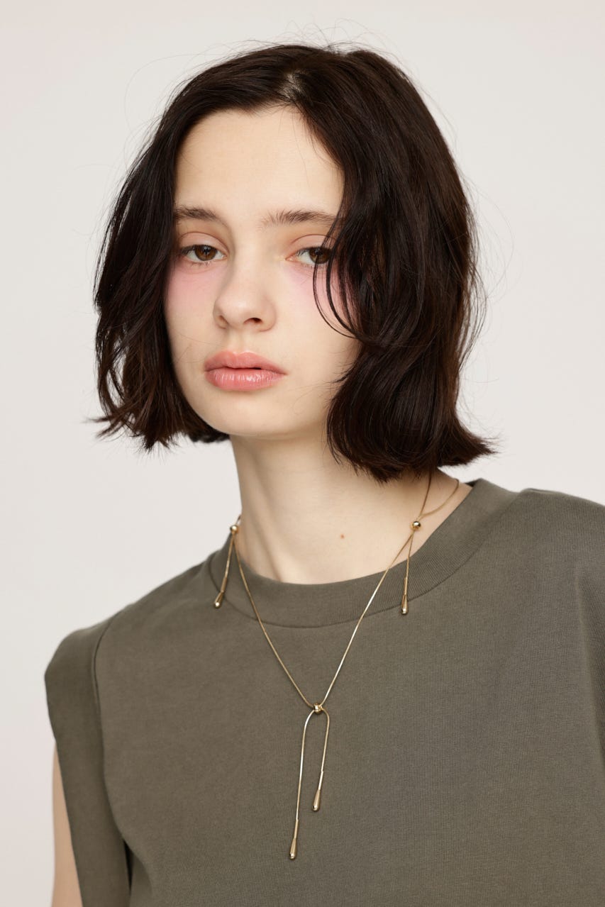 TEAR DROP SNAKE CHAIN ネックレス GLD FREE