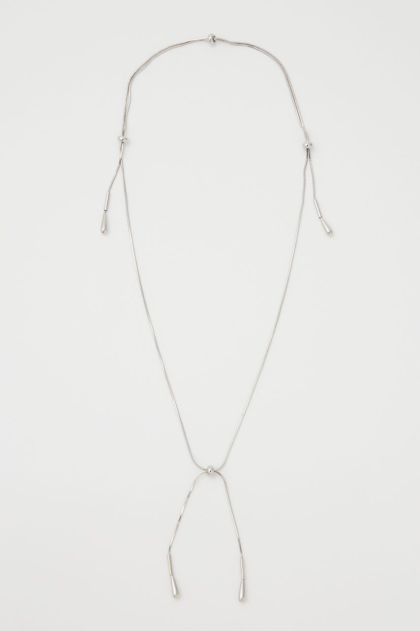 TEAR DROP SNAKE CHAIN ネックレス SLV FREE