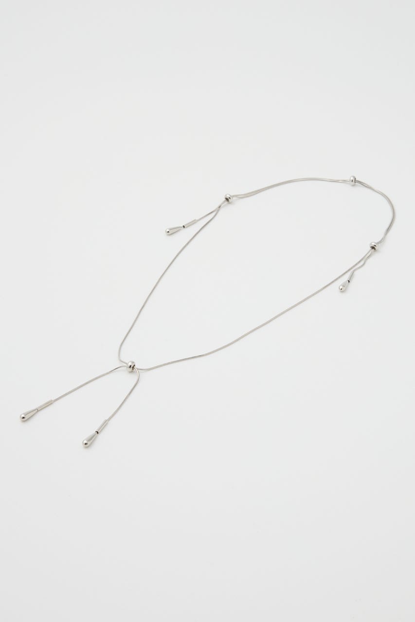 TEAR DROP SNAKE CHAIN ネックレス SLV FREE