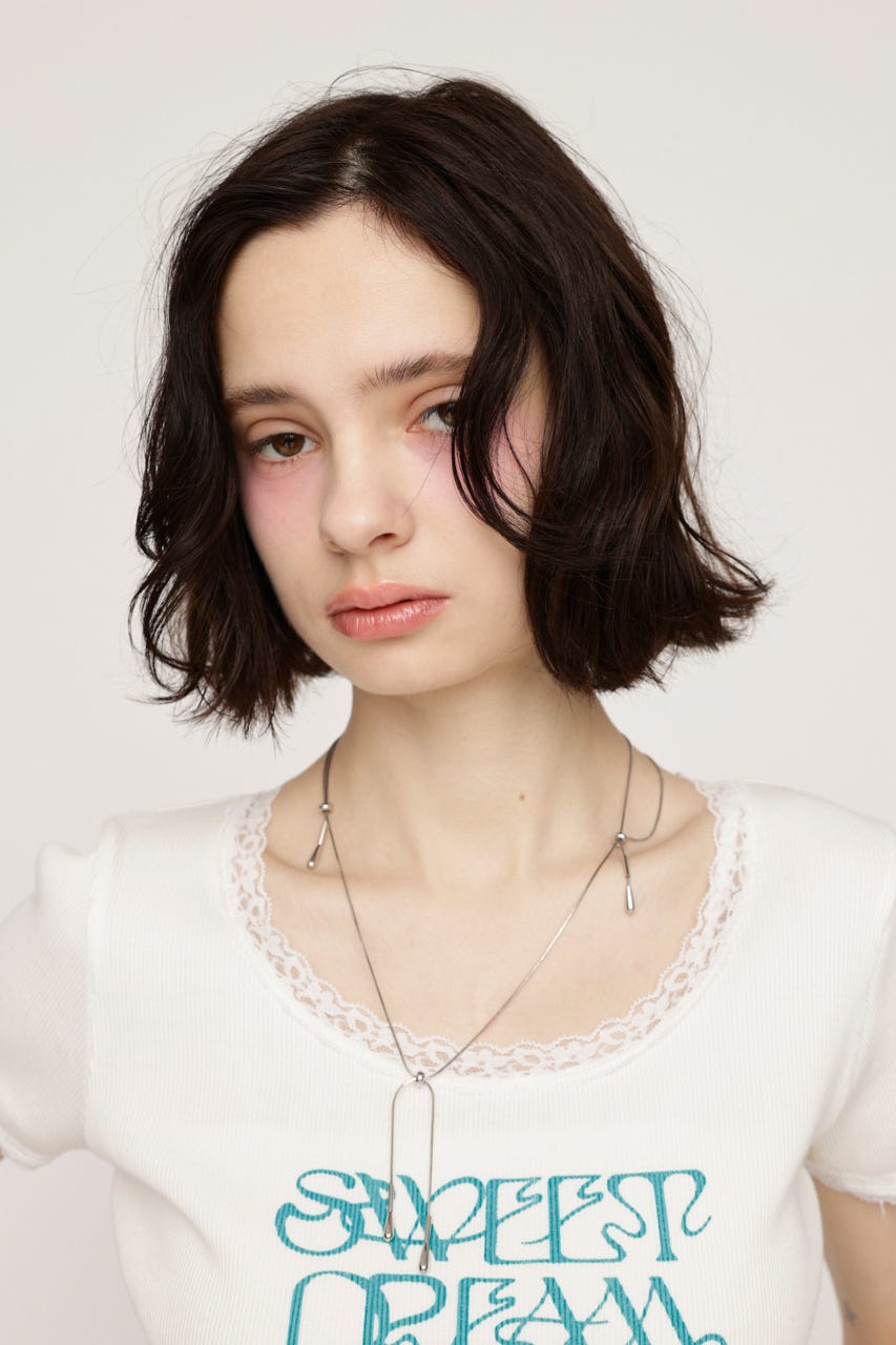 TEAR DROP SNAKE CHAIN ネックレス SLV FREE