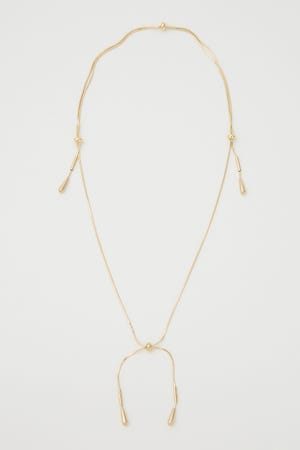 TEAR DROP SNAKE CHAIN ネックレス