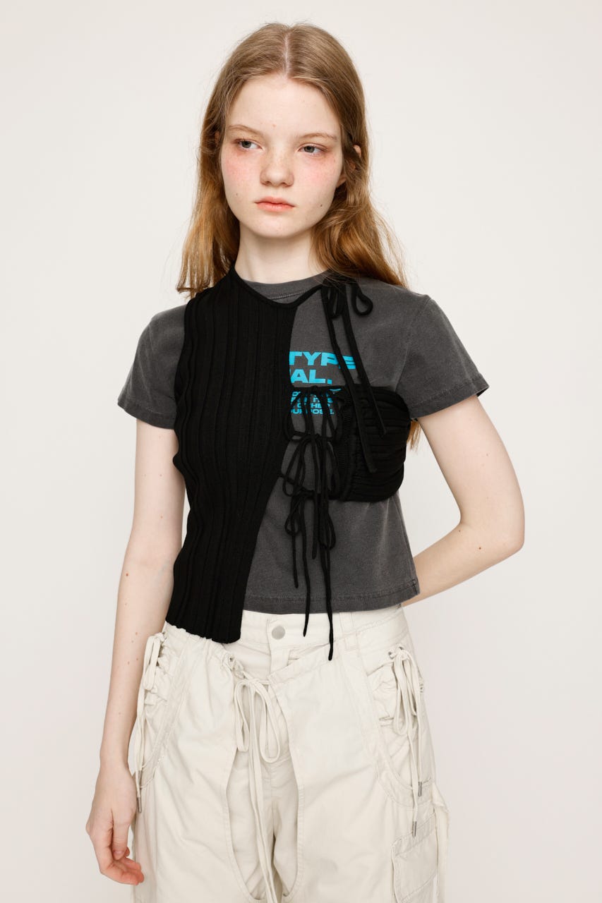 SLY | ASYMMETRY RIB HG BIBS (その他ファッション雑貨 ) |SHEL