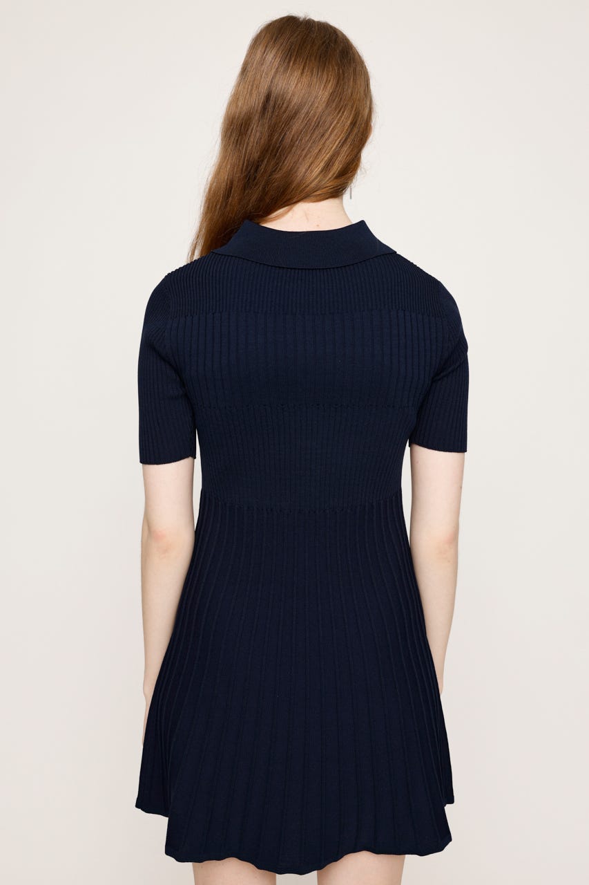 SLY | COLLARED PLEATS HG ショートワンピース (ワンピース(ミニ
