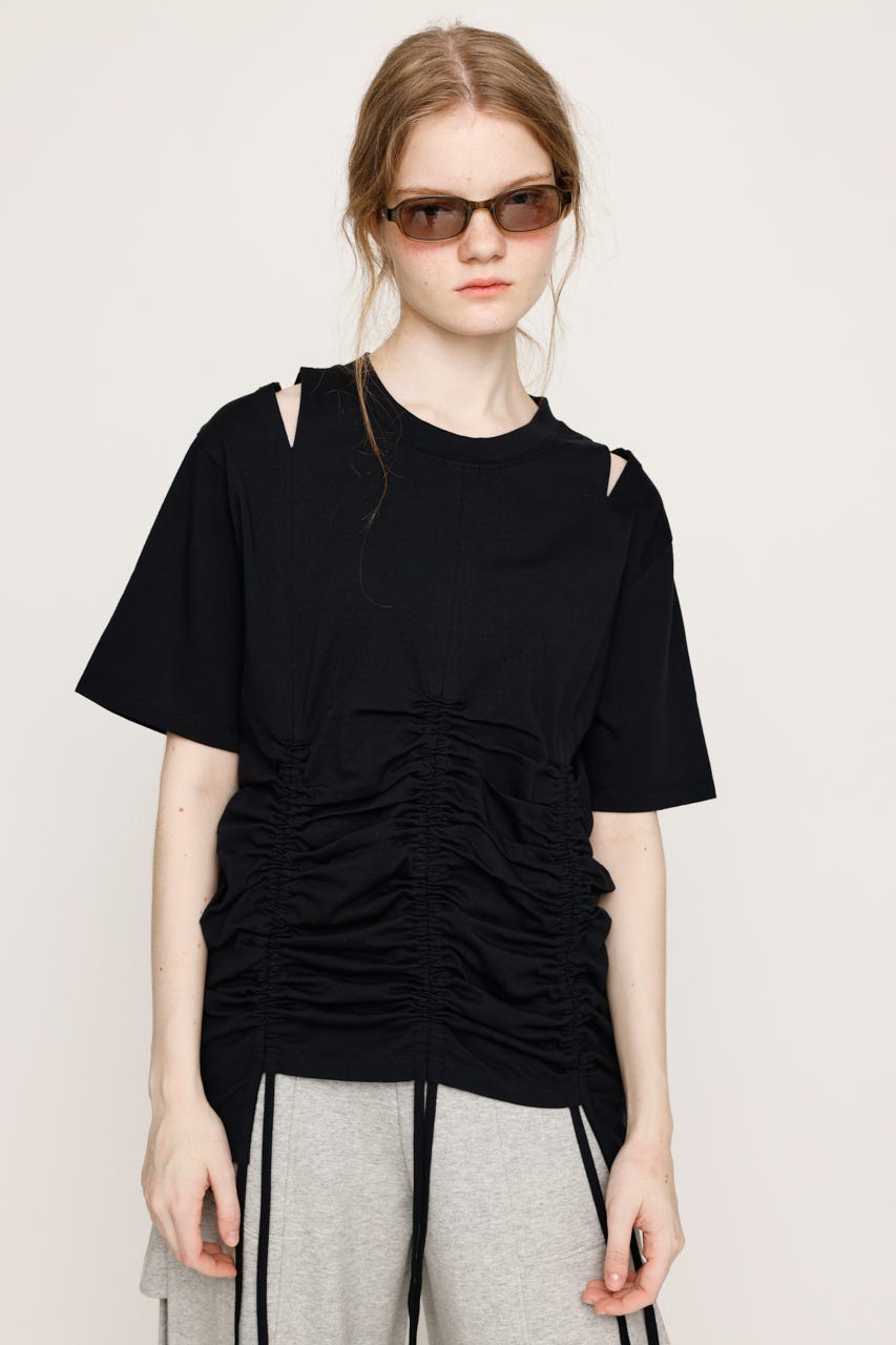優れた品質 SLY | (Tシャツ・カットソー(長袖 Tシャツ SHIRRING STEPHEM トップス
