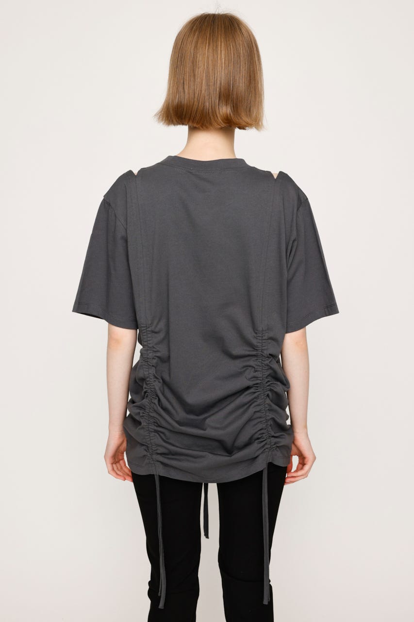 SLY | STEPHEM SHIRRING Tシャツ (Tシャツ・カットソー(長袖