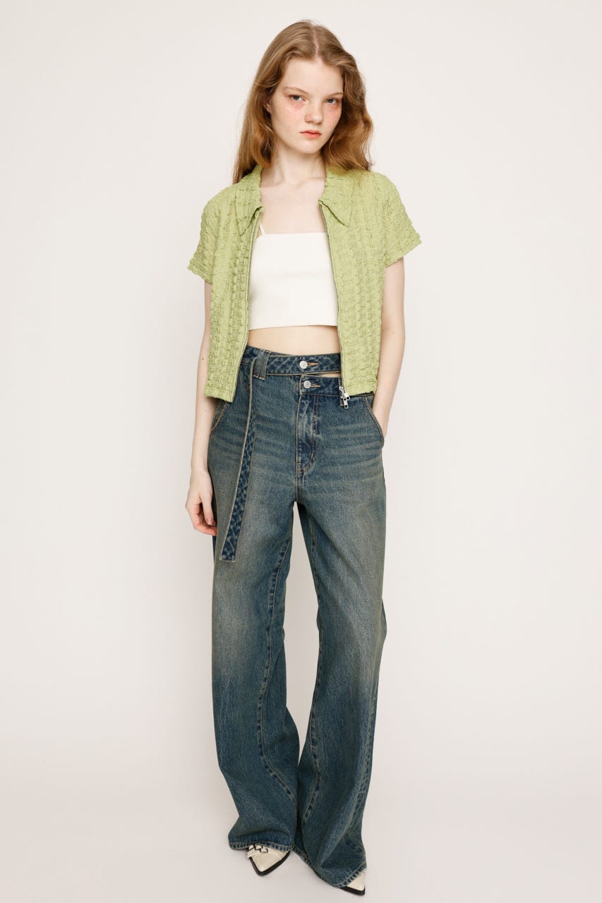 トップス liso SLY | FRONT ZIP JQ トップス (Tシャツ・カットソー(半袖