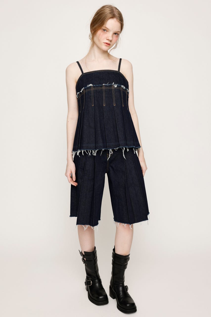 送料無料の商品 SLY |SHEL'TTER ) (ショートパンツ パンツ MEDIUM PLEATS L／W | カットソー(長袖/七分)