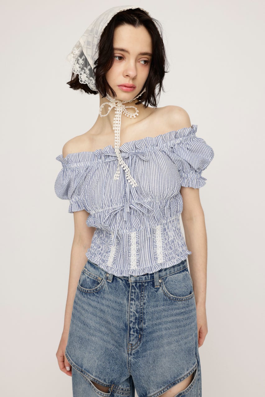 COTTON LACE トップス Multi_1 FREE