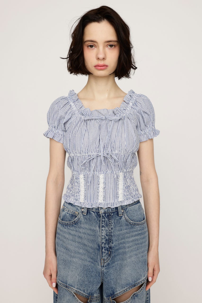 COTTON LACE トップス Multi_1 FREE