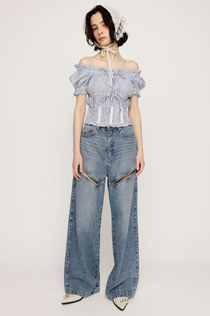 COTTON LACE トップス Multi_1 FREE