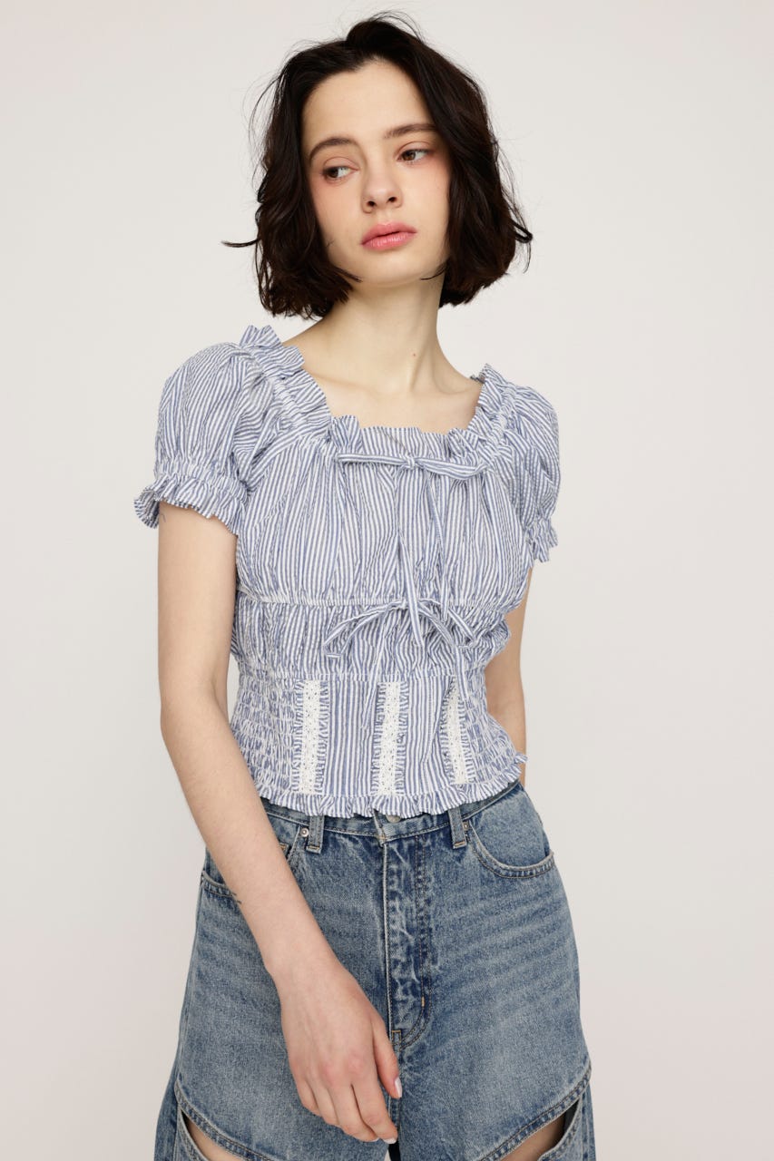 COTTON LACE トップス Multi_1 FREE