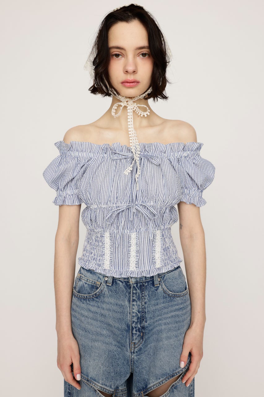 COTTON LACE トップス Multi_1 FREE