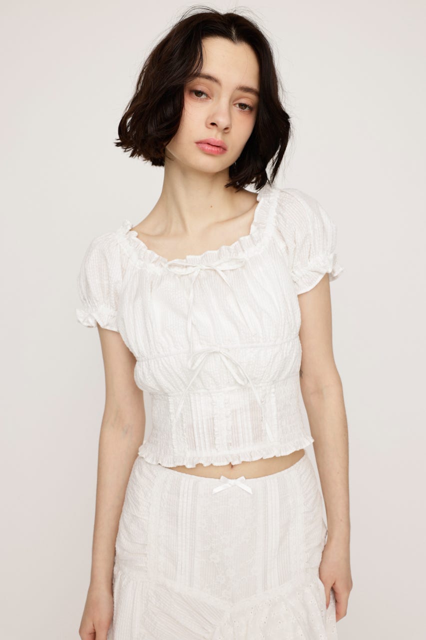 COTTON LACE トップス