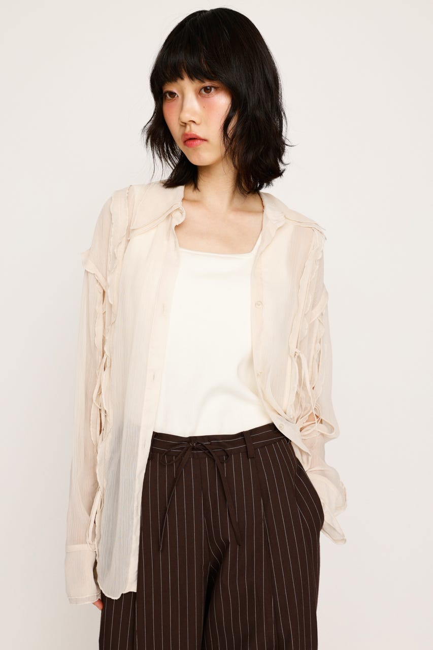 LIten Sheer Sculpture Tops リテン　シアーブラウス LIten Sheer Sculpture Tops リテン シアーブラウス - メルカリ