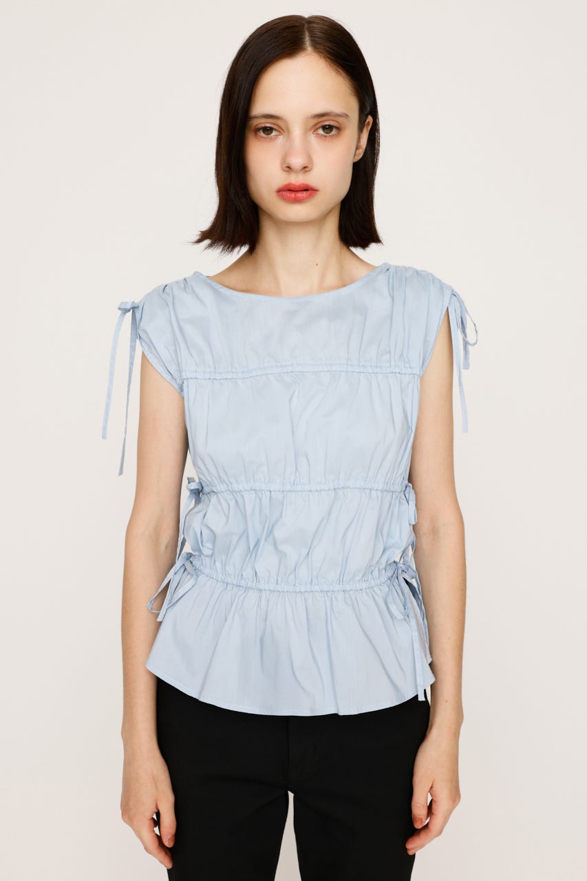 SLY GATHER RIBBON ブラウス SLY | GATHER RIBBON WOVEN ブラウス (シャツ・ブラウス ) |SHEL