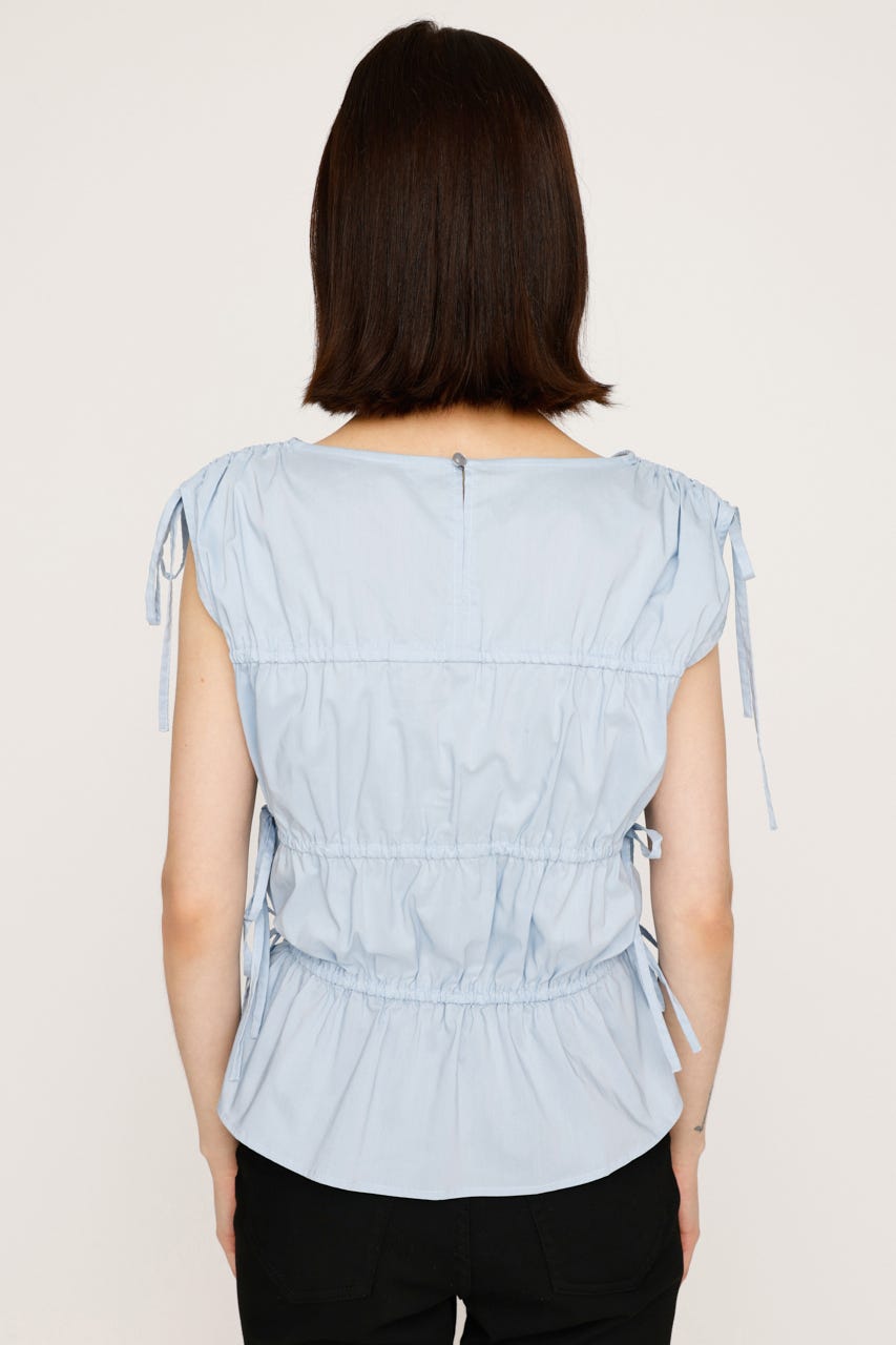 SLY | GATHER RIBBON WOVEN ブラウス (シャツ・ブラウス ) |SHEL