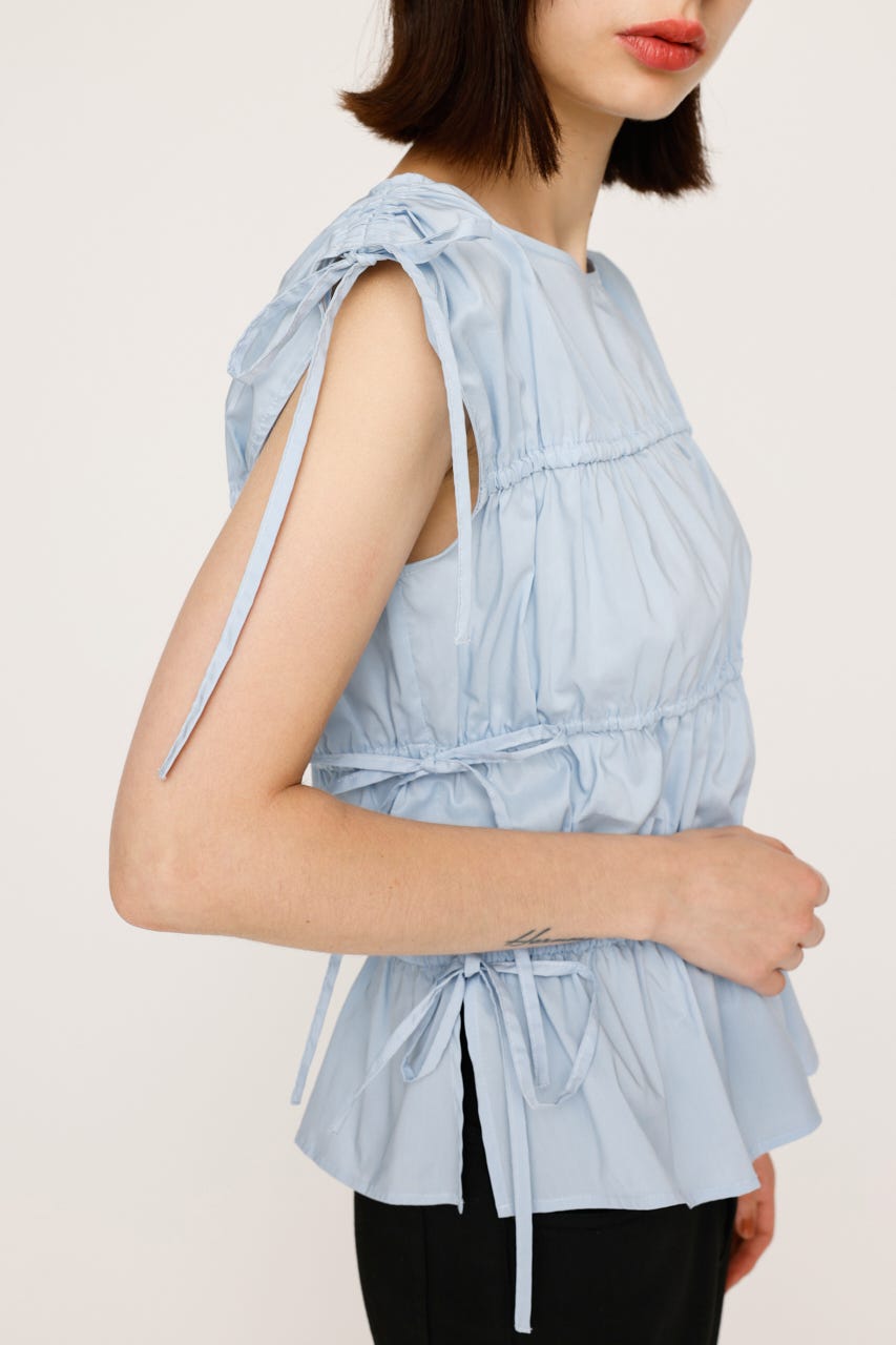 SLY GATHER RIBBON ブラウス GATHER RIBBON ブラウス(506376880) | スライ(SLY) - d fashion