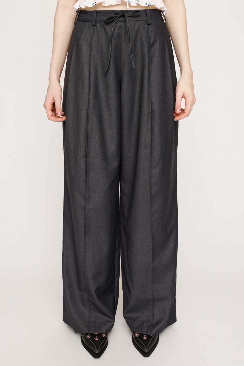 パンツ SLY TRACY WIDE HALF PT-BE black SLY TRACY WIDE HALF PT-BE BLK -靴＆ファッション通販 ロコンド