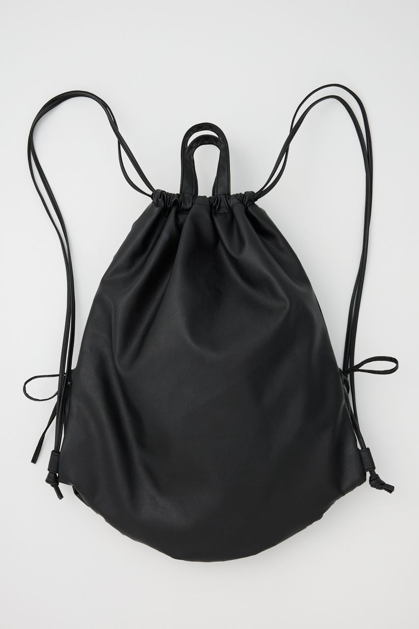 F／LEATHER BONDAGE KNAPSACK BLK FREE