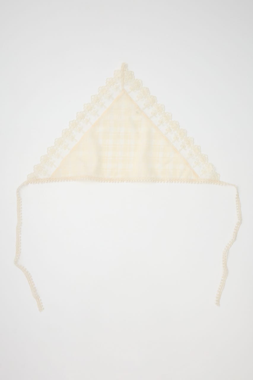 LACE EDGE スカーフ IVOY FREE
