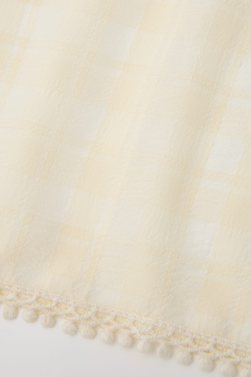 LACE EDGE スカーフ IVOY FREE