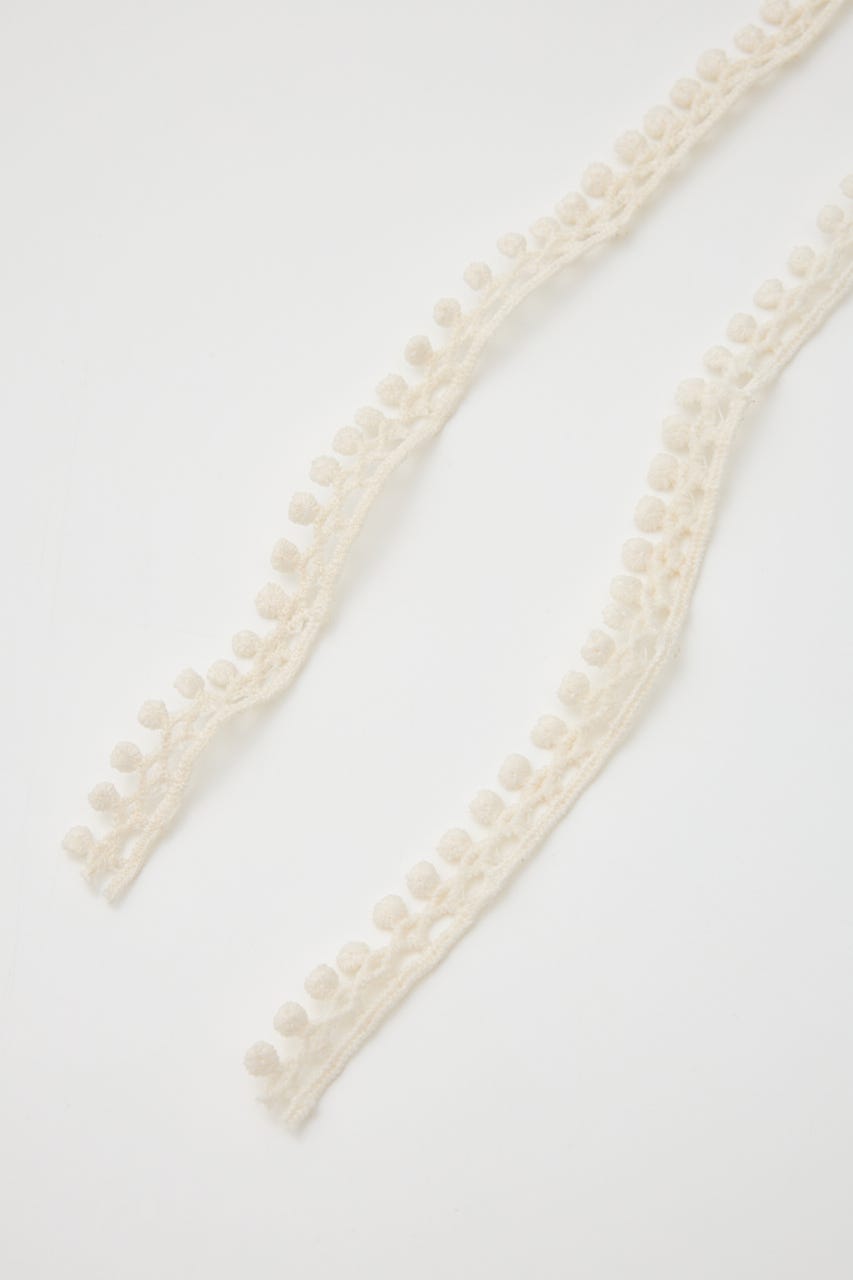 LACE EDGE スカーフ IVOY FREE