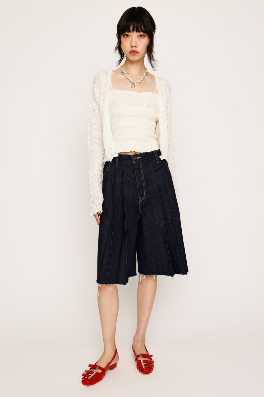 【MOILLY】Ribbon Shirring Top★STAYCシウン着用 SLY | SHIRRING RIBBON キャミソール (キャミソール ) |SHEL