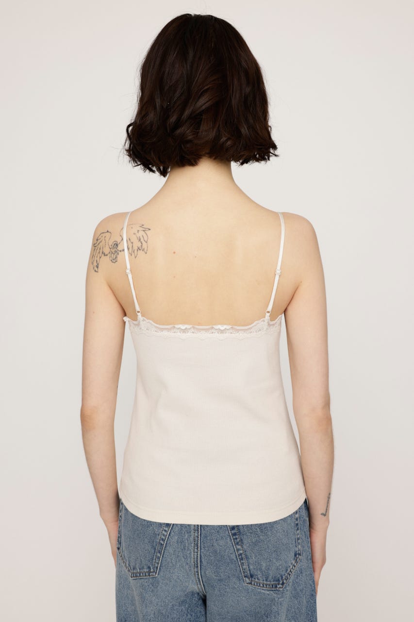 LACE DOCKING キャミソール WHT FREE