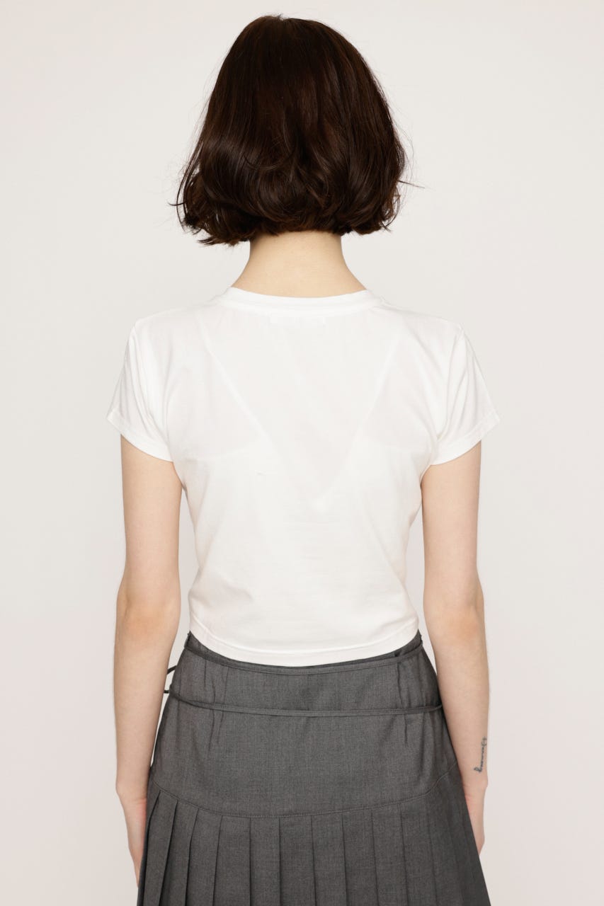 RIBBON COMPACT Tシャツ WHT FREE