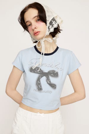 RIBBON COMPACT Tシャツ