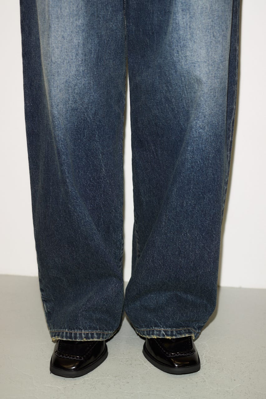 【THROW】BUTTONFLY TUCK LOOSE PT-AB BLU 1