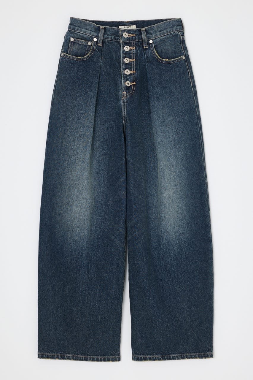 【THROW】BUTTONFLY TUCK LOOSE PT-AB BLU 1