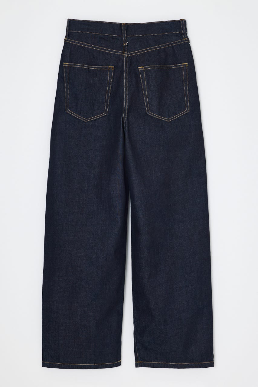 【THROW】BUTTONFLY TUCK LOOSE PT-AB D/BLU 1