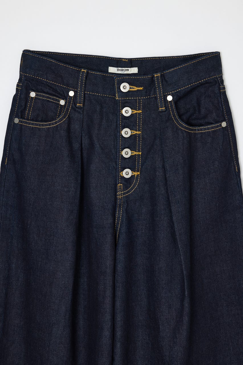 【AW PRE ORDER】【THROW】BUTTONFLY TUCK LOOSE PT-AB D/BLU 1