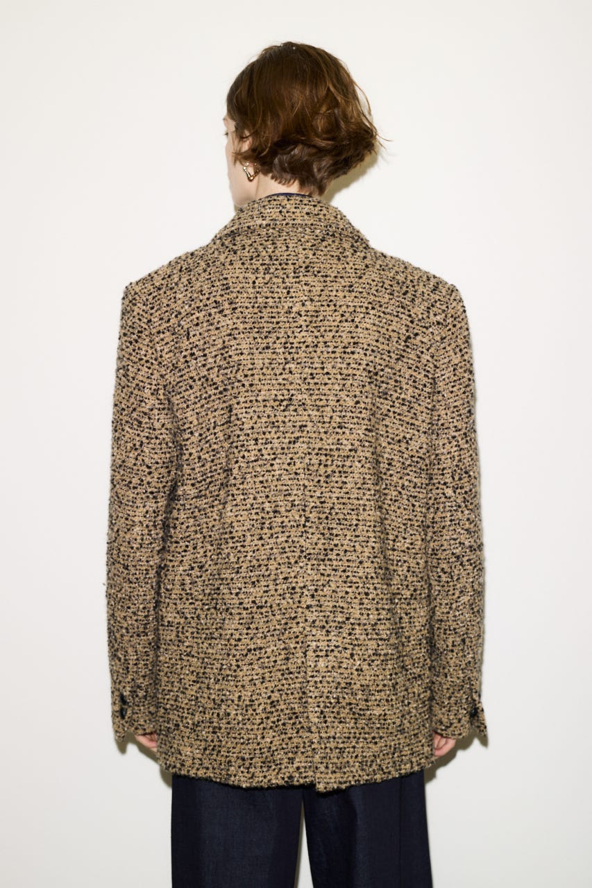 【AW PRE ORDER 第2弾】【THROW】TWEED BOXY TAILOR ジャケット M/BEG FREE