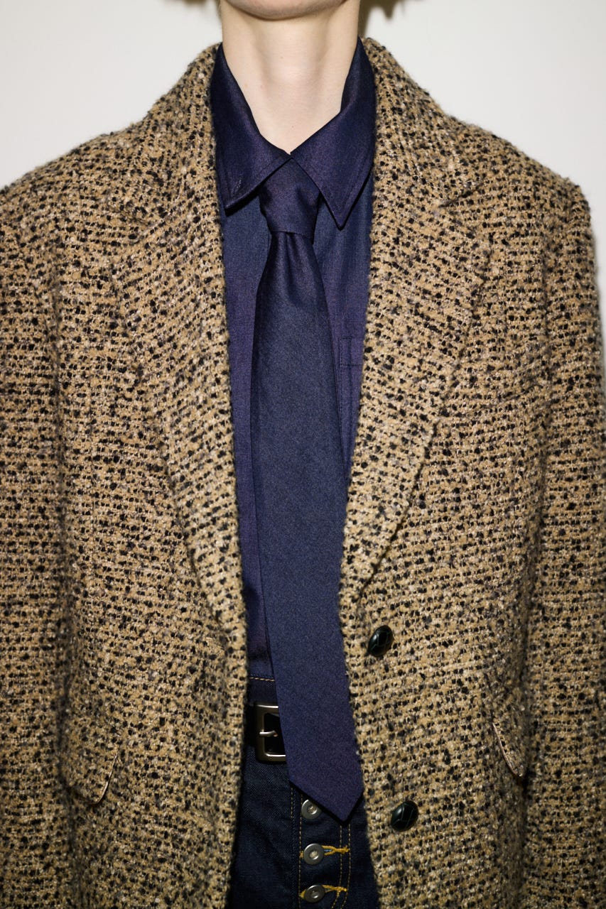 【AW PRE ORDER 第2弾】【THROW】TWEED BOXY TAILOR ジャケット M/BEG FREE