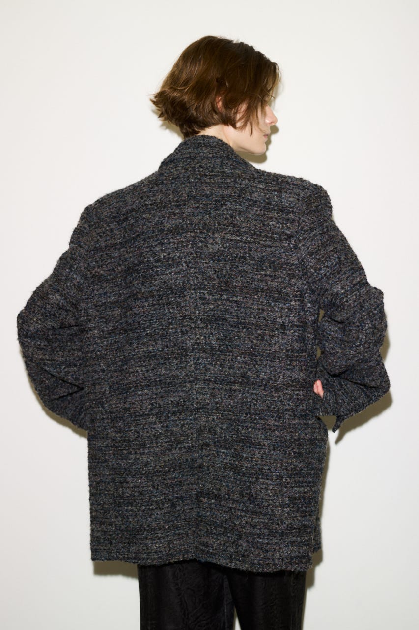 【AW PRE ORDER 第2弾】【THROW】TWEED BOXY TAILOR ジャケット M/GRY FREE