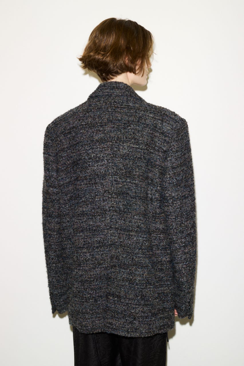 【AW PRE ORDER 第2弾】【THROW】TWEED BOXY TAILOR ジャケット M/GRY FREE