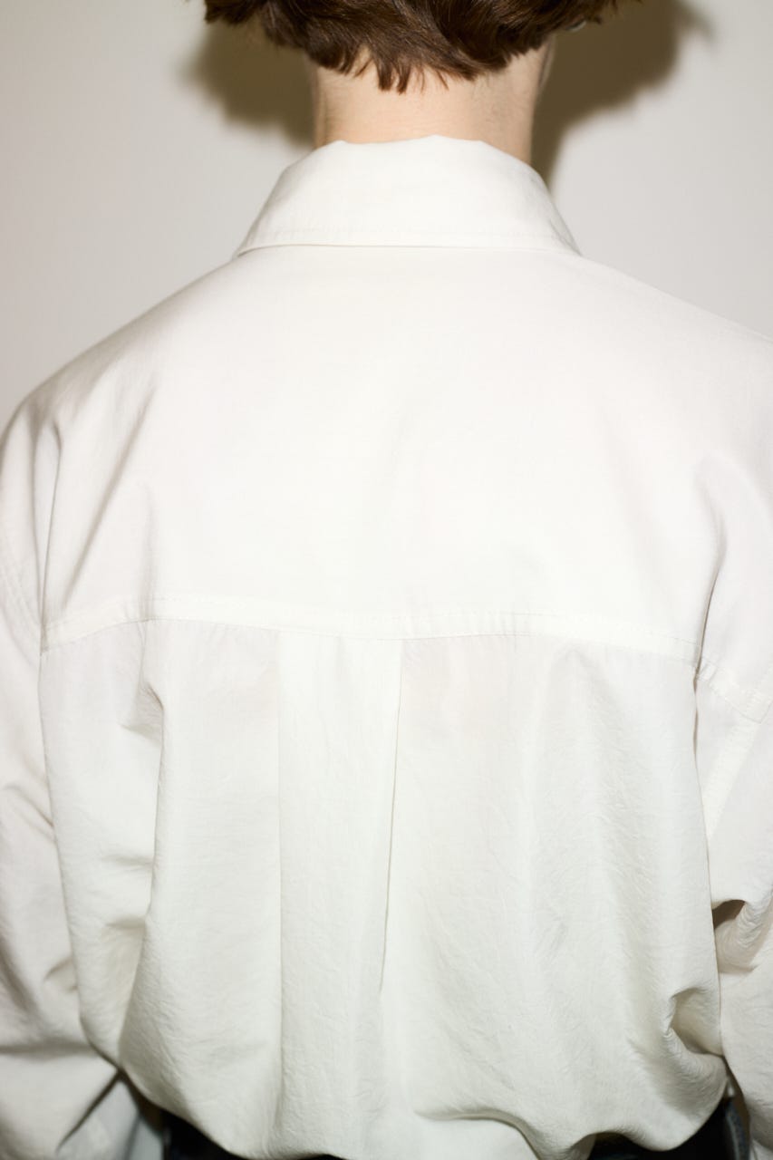 【THROW】TIE PK シャツ O/WHT FREE