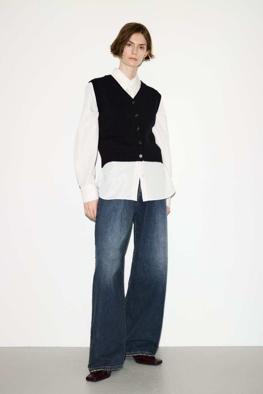 【THROW】TIE PK シャツ O/WHT FREE