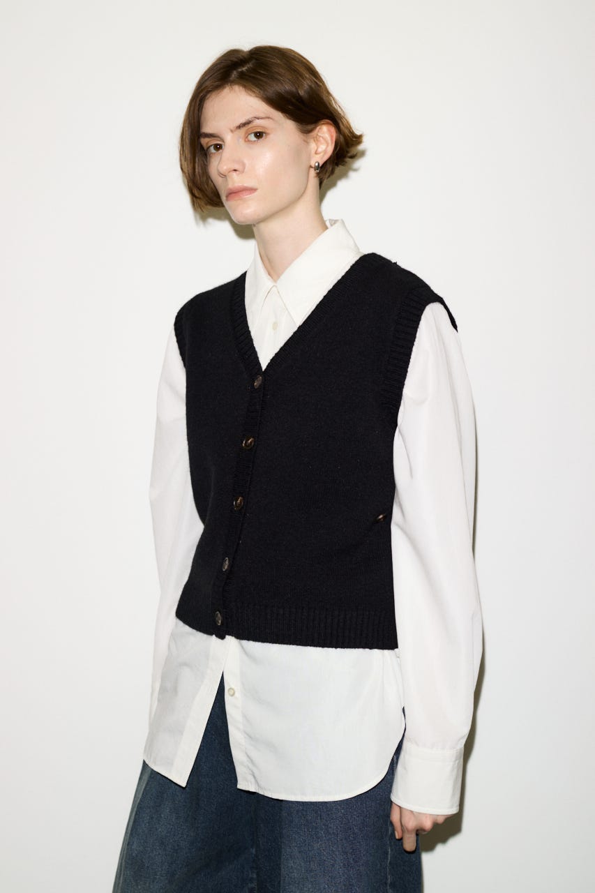 【THROW】TIE PK シャツ O/WHT FREE