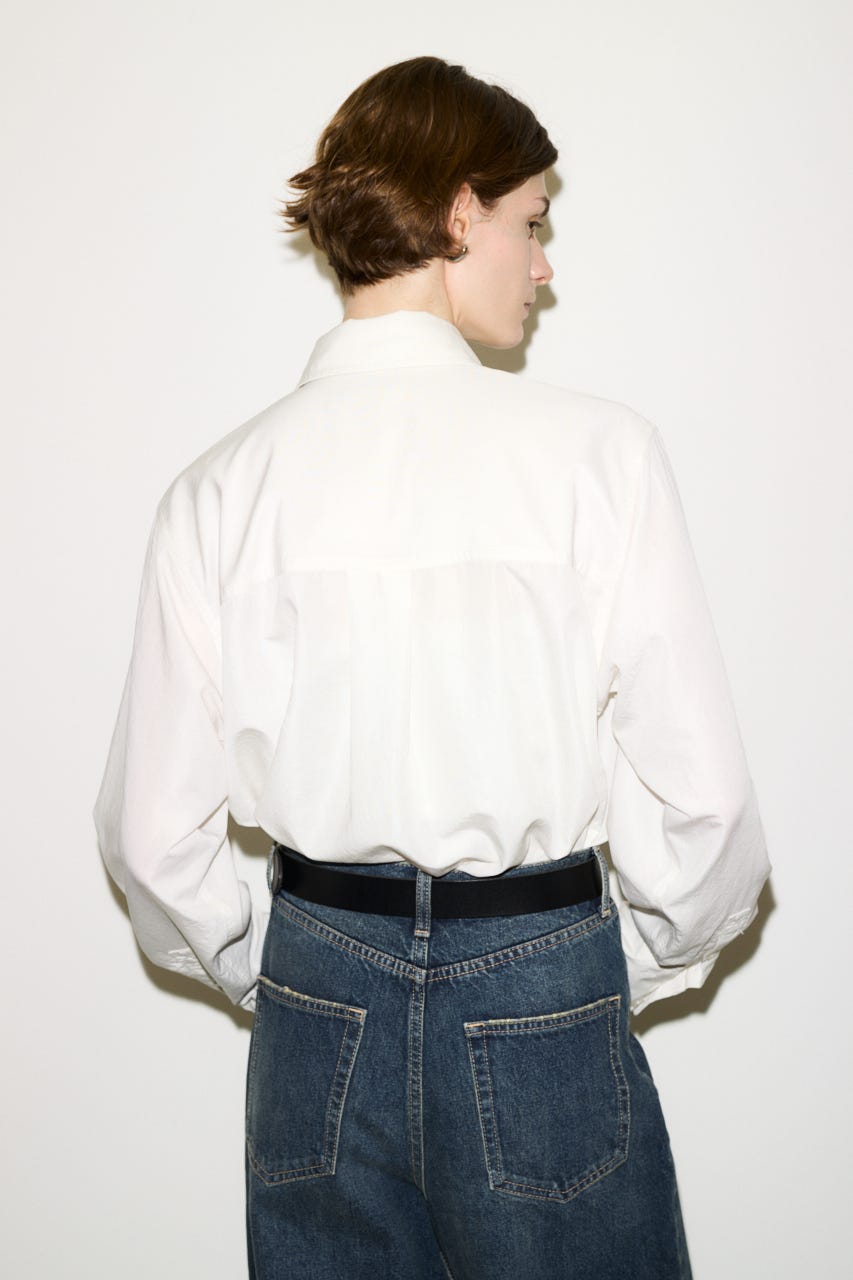 【THROW】TIE PK シャツ O/WHT FREE