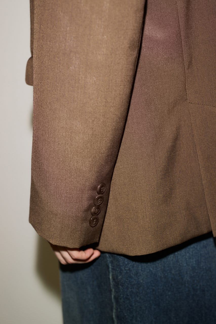 【AW PRE ORDER 第2弾】【THROW】PEAKED LAPEL TAILOR ジャケット BRN FREE