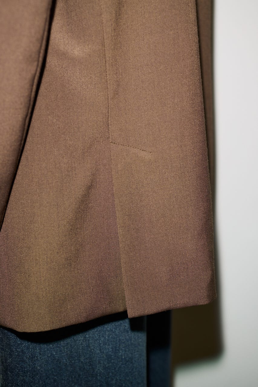【AW PRE ORDER 第2弾】【THROW】PEAKED LAPEL TAILOR ジャケット BRN FREE